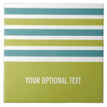 Stripes azulejos de monograma personalizado padrão<br><div class="desc">Altere o campo de texto para o que deseja. Você também pode alterar a fonte e seu tamanho e cor usando a função "Personalizar", bem como adicionar mais campos de texto, se desejar. Veja na minha loja mais itens com este design e opções de cores.</div>