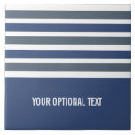 Stripes azulejos de monograma personalizado padrão<br><div class="desc">Altere o campo de texto para o que deseja. Você também pode alterar a fonte e seu tamanho e cor usando a função "Personalizar", bem como adicionar mais campos de texto, se desejar. Veja na minha loja mais itens com este design e opções de cores.</div>