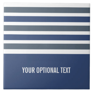 Stripes azulejos de monograma personalizado padrão