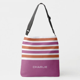 Stripes bolsas personalizadas de monograma