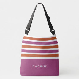 Stripes bolsas personalizadas de monograma