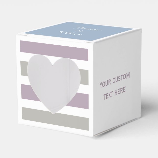 Stripes Caixas de favorecimento personalizadas de  (Frente)