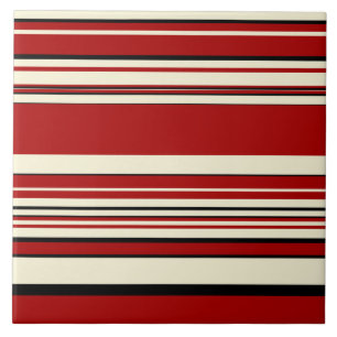 Stripes Complexas - Vermelho e Creme