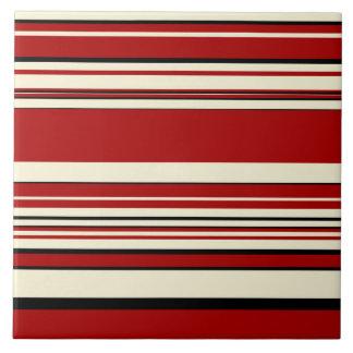 Stripes Complexas - Vermelho e Creme