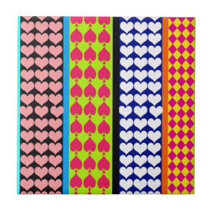 Stripes Corações Ouros Boho Mistura Design