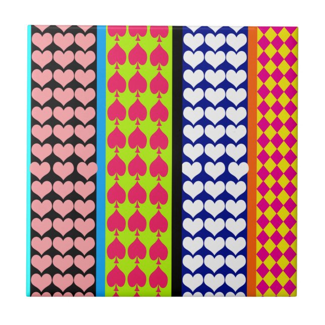 Stripes Corações Ouros Boho Mistura Design (Frente)