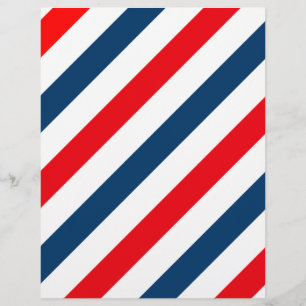 Stripes Diagonais Tricolor (azul, branco e vermelh