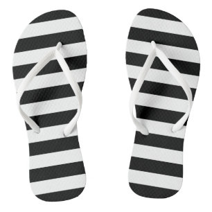Stripes em preto Sandálias