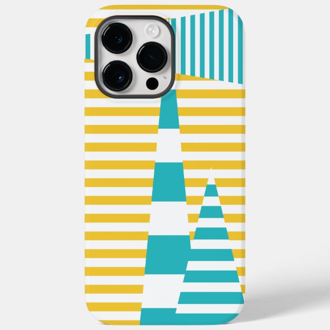 Stripes em Stripes - Turquesa e Amarelo (Verso)