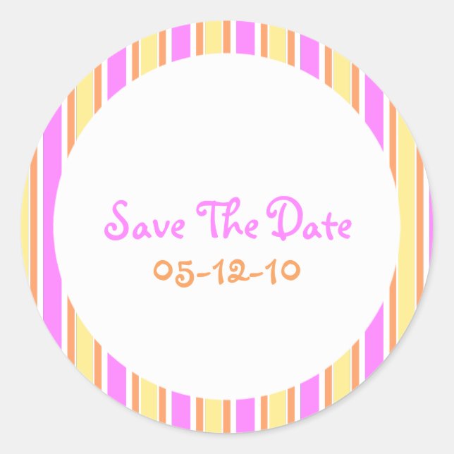 Stripes Guarde os Adesivos de Data (Frente)