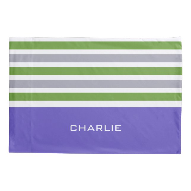 Stripes Padrões de travessuras de monograma person (Verso)