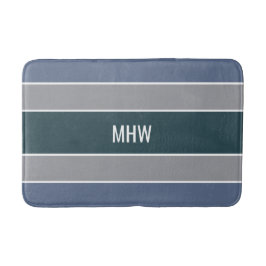 Stripes Padrões tapetes de banho de monograma pers