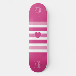 Stripes Painéis de skate de monograma personalizad