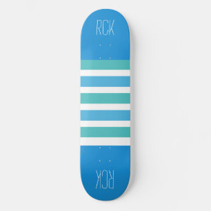 Stripes Painéis de skate de monograma personalizad