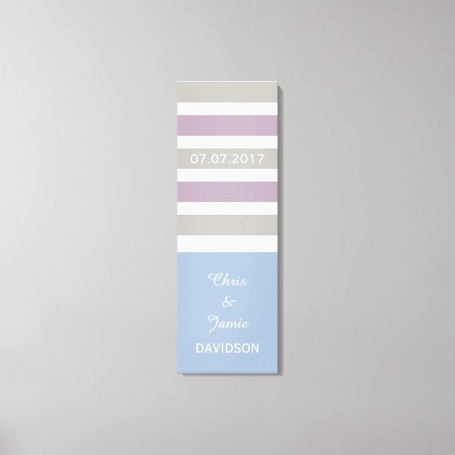 Stripes Tamanho personalizado do padrão e canvas d (Frente)