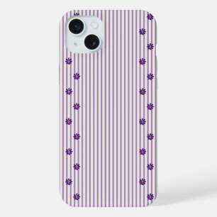 Stripes Violeta Chic e Linhas Flores Roxas