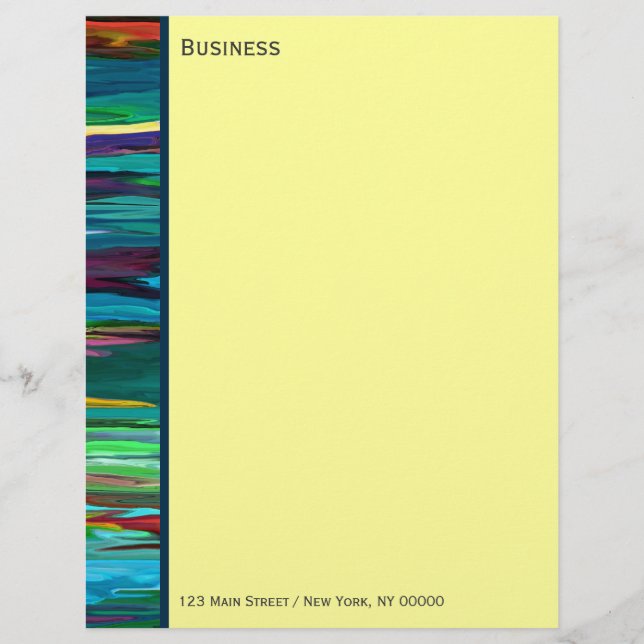 Stripesa ~ Business Letterhead / Papel de carta (Frente)