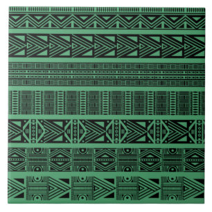 Strips de padrão preto e verde do Modern Boho
