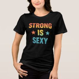 Strong Is Sexy Bold Typography Gym Motivation Art