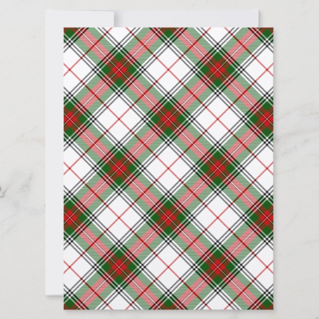 Stuart / Stewart tartan xadrez verde branca (Frente)