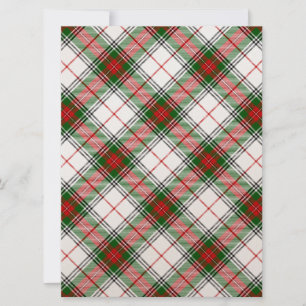 Stuart / Stewart tartan xadrez verde branca