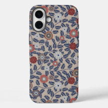 Stunning Teal and Magenta Foliage Pattern 