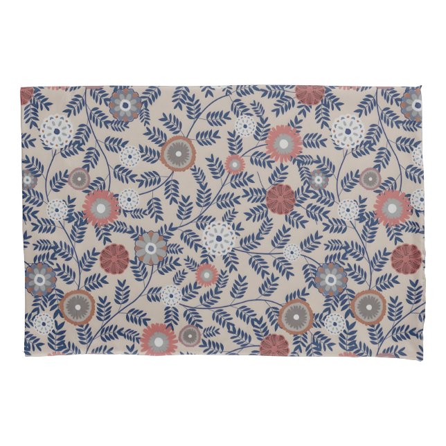 Stunning Teal and Magenta Foliage Pattern  (Frente-Esquerda)
