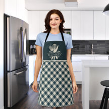 Stylish Blue & Cream Tartan – Perfect for Cooking