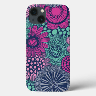 Stylish bright pattern of gorgeous flowers