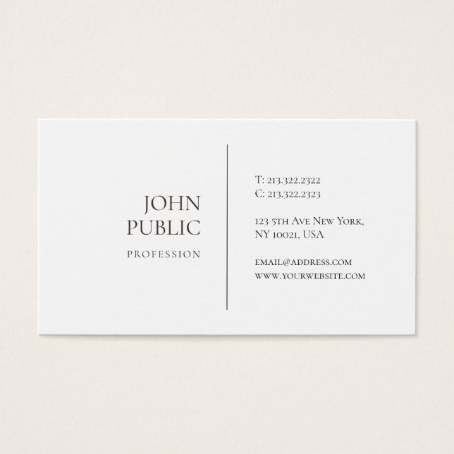 Stylish Minimalist Modern Professional Simple Chic (Frente)