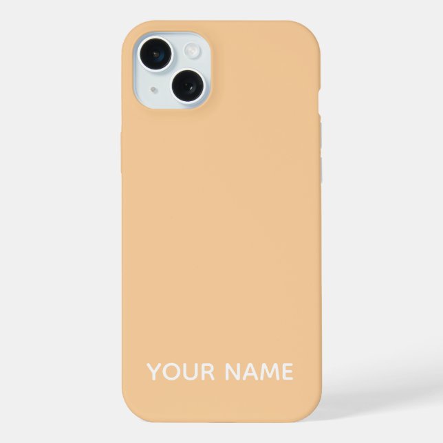 STYLISH MODERN CUSTOMIZED NAME PEACH COLOUR  (Verso)