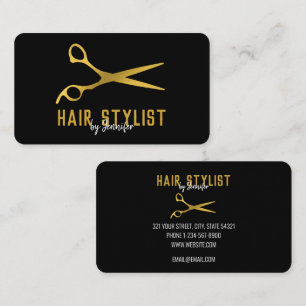 Stylist de cabelo profissional e Cartão de visita