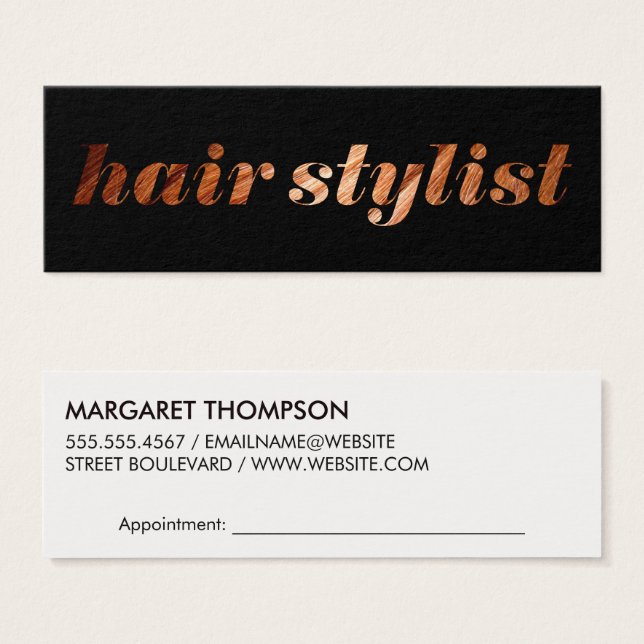 Stylist para o cabelo (Frente & Verso)