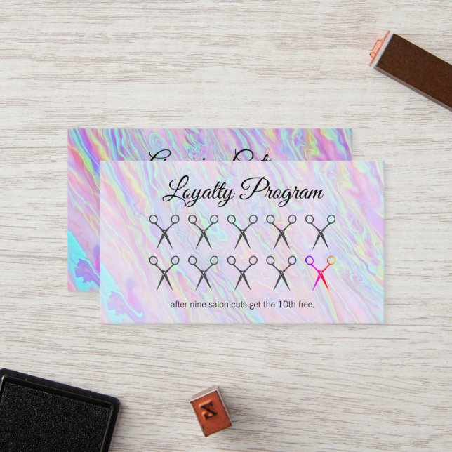 Stylist para o cabelo | Programa de fidelidade | L (Frente/Verso In Situ)