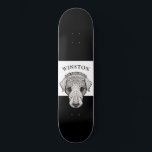 Stylize Labrador Retriever Personalizado skate<br><div class="desc">Impressão de labrador estilizado,  personalizado com o nome do seu cão. Arte de laboratório ilustrada. Adicione o nome do seu cão.</div>