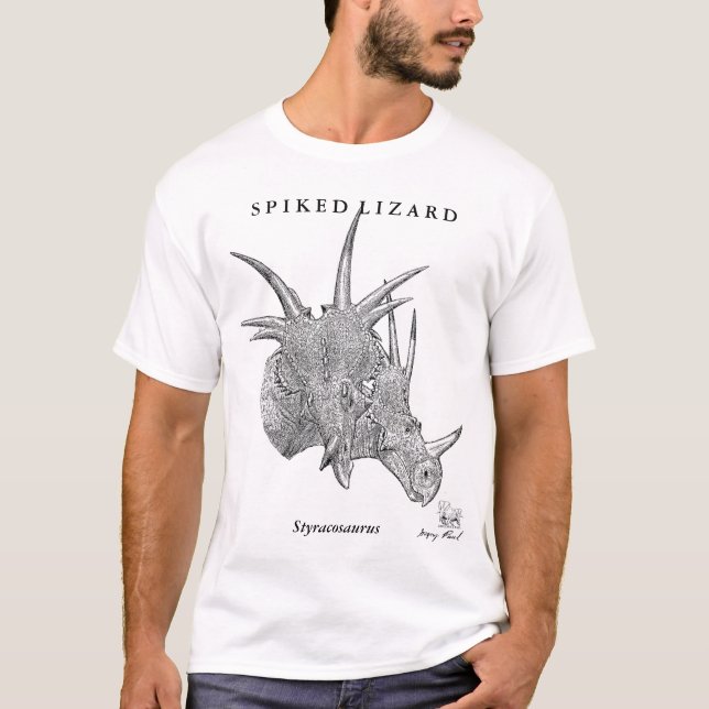 Styracosaurus Gregory Paul da camisa do dinossauro (Frente)