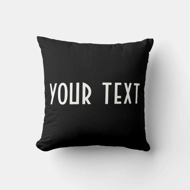 sua almofada de texto (Frente)