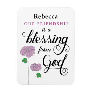 Sua amizade é uma bênção do ímã do deus