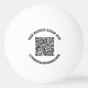 Sua Bola de Ping Pong com Código QR e Texto Person
