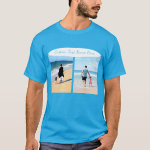 Sua Camisa de Colagem de Fotografias com Texto Per