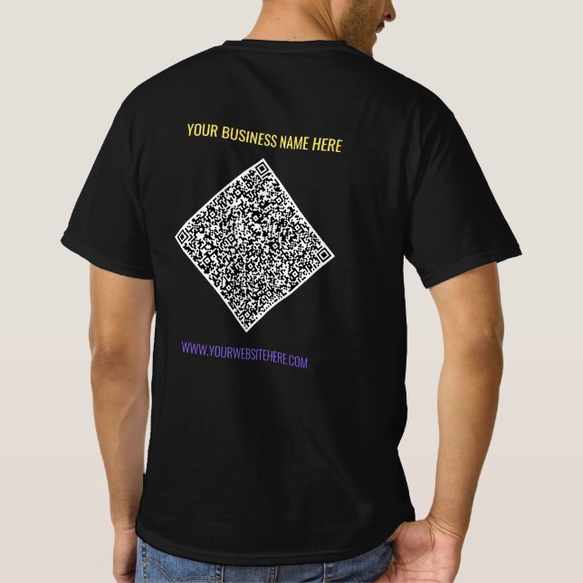 Sua Camisa de Promocional de Texto Personalizada d (Verso)