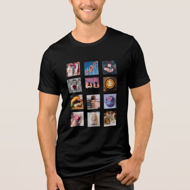 Sua camiseta de modelo de colagem personalizada FO (Frente)