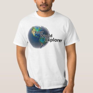 Sua Camiseta Male do World Explorer