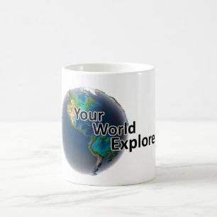Sua caneca de café do World Explorer