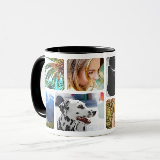 Sua caneca revestida por Modelo arredondada (Frente Esquerda)