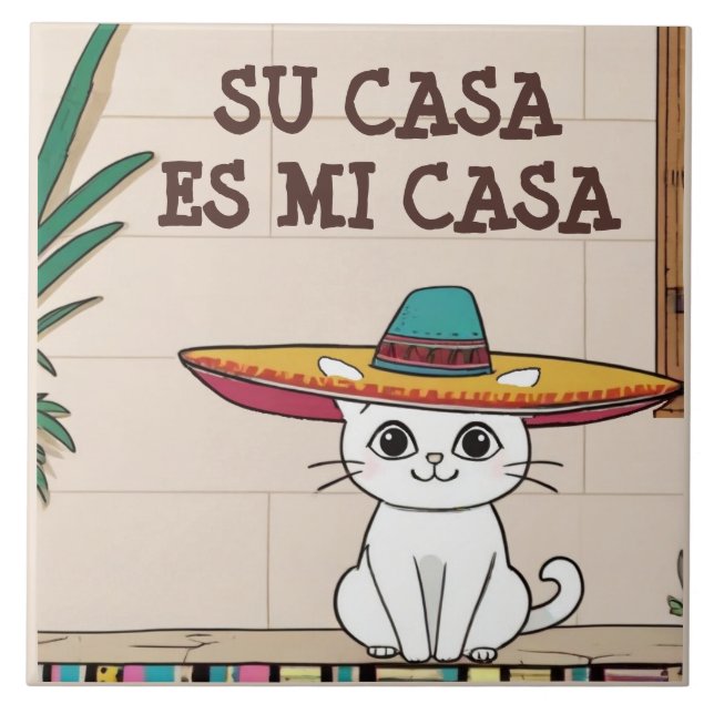 Sua Casa é Minha Casa - Humor Divertido de Gato Es (Frente)