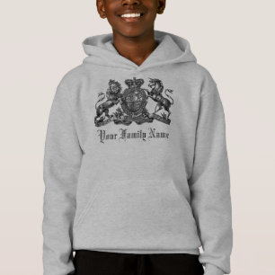 Sua crista customizável do nome de família caço