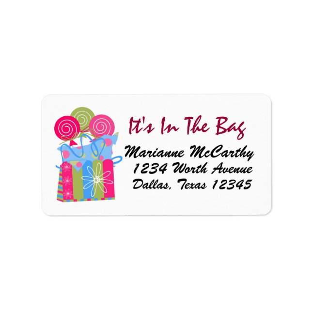 Sua etiqueta - SRF (Frente)