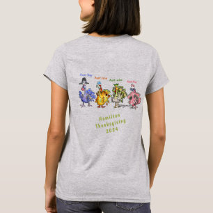 Sua Família Ação de Graças (3) Camisa verde Turqui