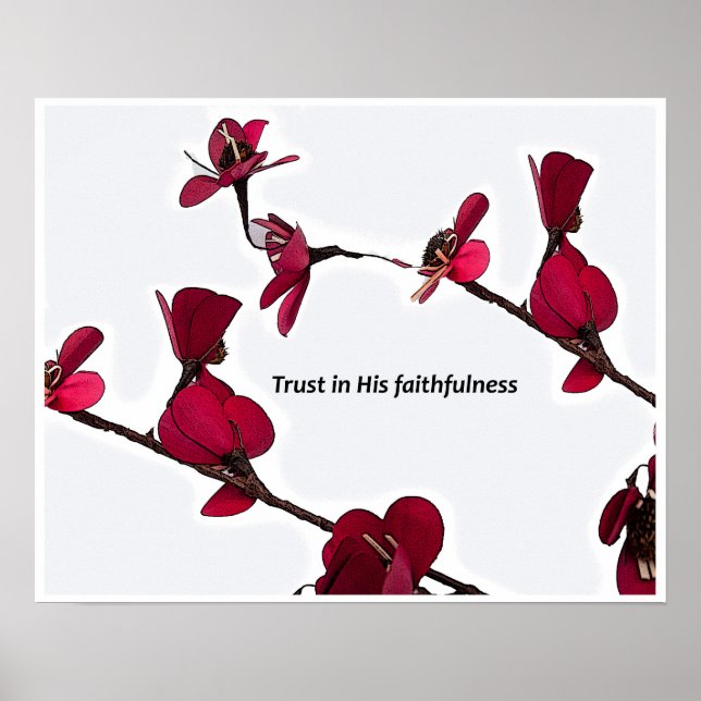 Sua fé - Poster de Muro Inspiracional (Frente)